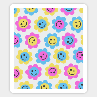 Pansexual Flower Faces Sticker